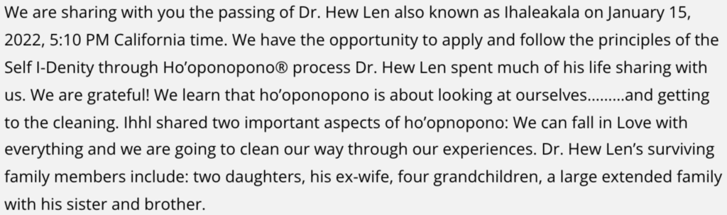 dr hew lin passing