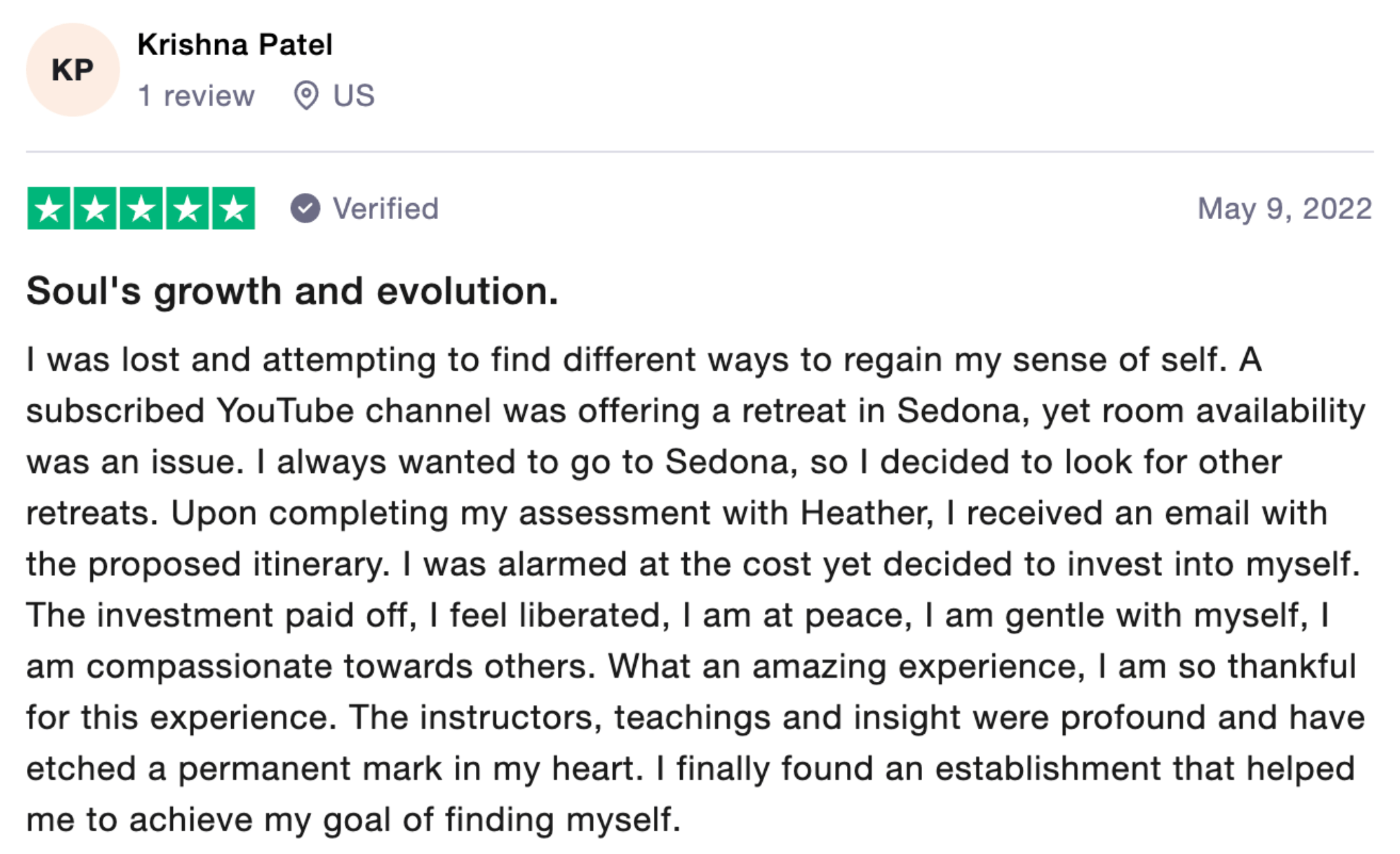 krishna ssa testimonial